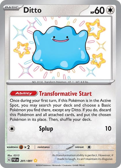 Ditto, SV: Paldean Fates 201/091