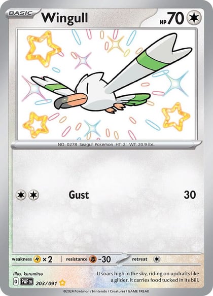 Wingull, SV: Paldean Fates 203/091