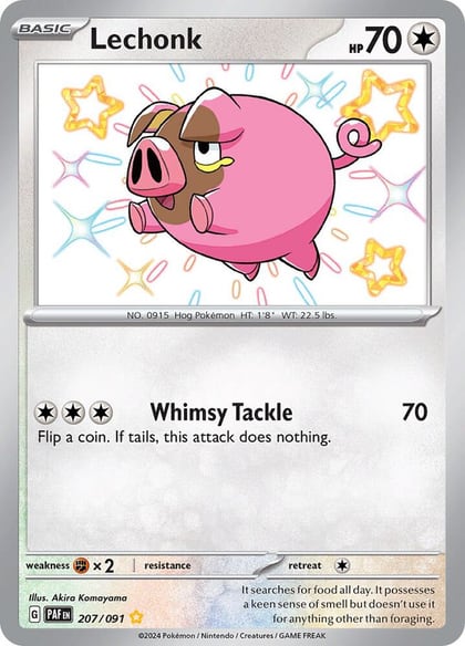 Lechonk - 207/091, SV: Paldean Fates 207/091