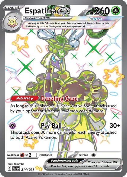 Espathra ex - 214/091, SV: Paldean Fates 214/091
