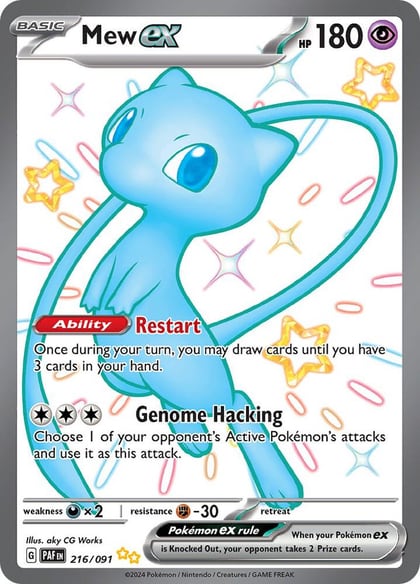 Mew ex - 216/091, SV: Paldean Fates 216/091