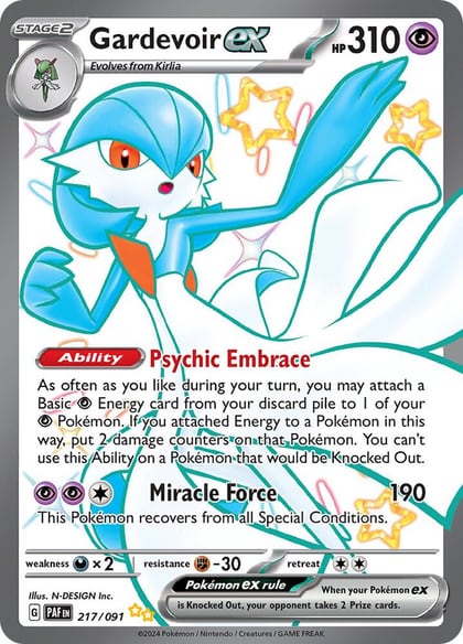 Gardevoir ex - 217/091, SV: Paldean Fates 217/091