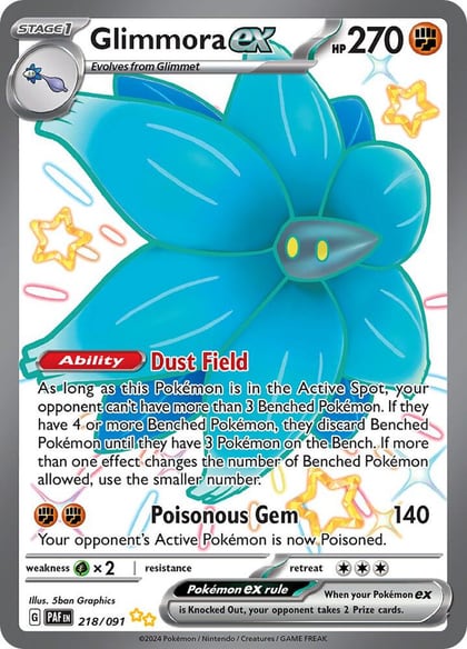 Glimmora ex, SV: Paldean Fates 218/091