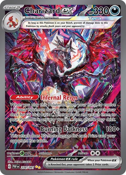 Charizard ex - 234/091, SV: Paldean Fates 234/091