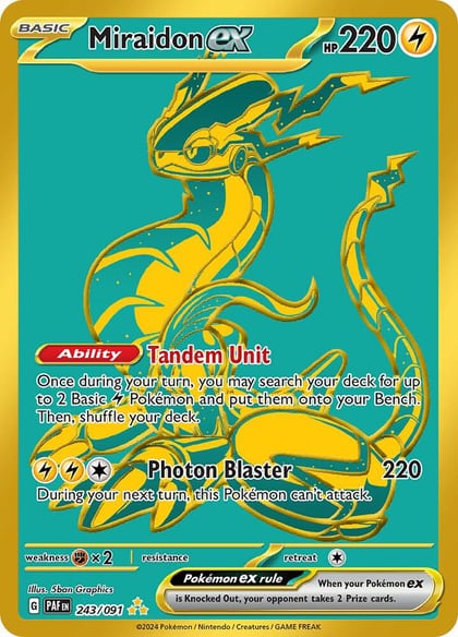 Miraidon ex, SV: Paldean Fates 243/091