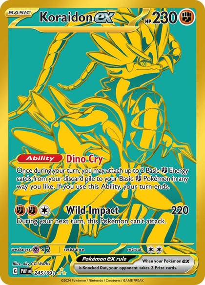 Koraidon ex, SV: Paldean Fates 245/091