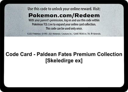 Code Card - Paldean Fates Premium Collection [Skeledirge ex], SV: Paldean Fates P550770