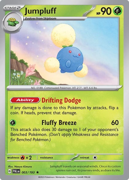 Jumpluff, SV02: Paldea Evolved 003/193