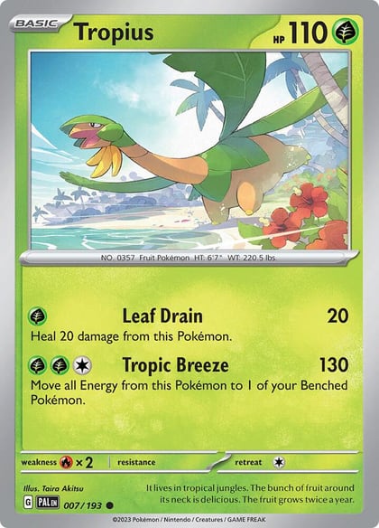 Tropius - 007/193, SV02: Paldea Evolved 007/193
