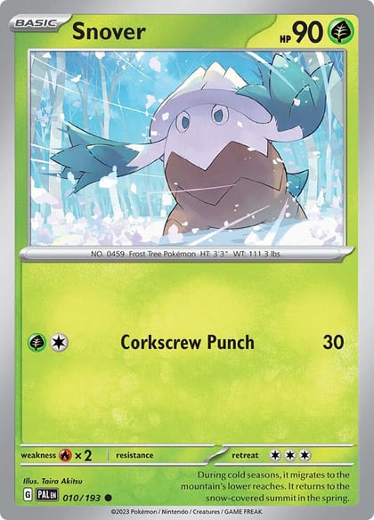Snover, SV02: Paldea Evolved 010/193