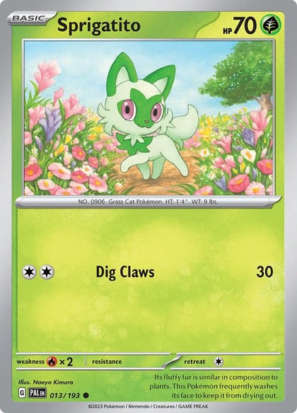 Sprigatito - 013/193, SV02: Paldea Evolved 013/193