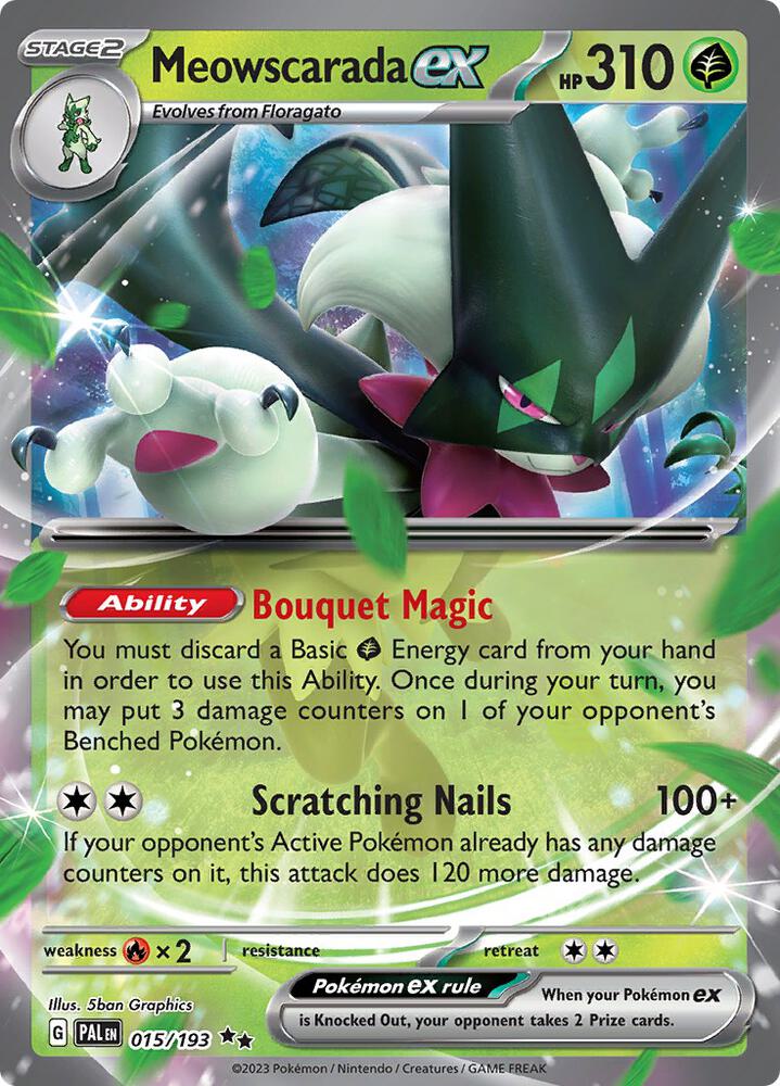 Meowscarada ex - 015/193, SV02: Paldea Evolved 015/193