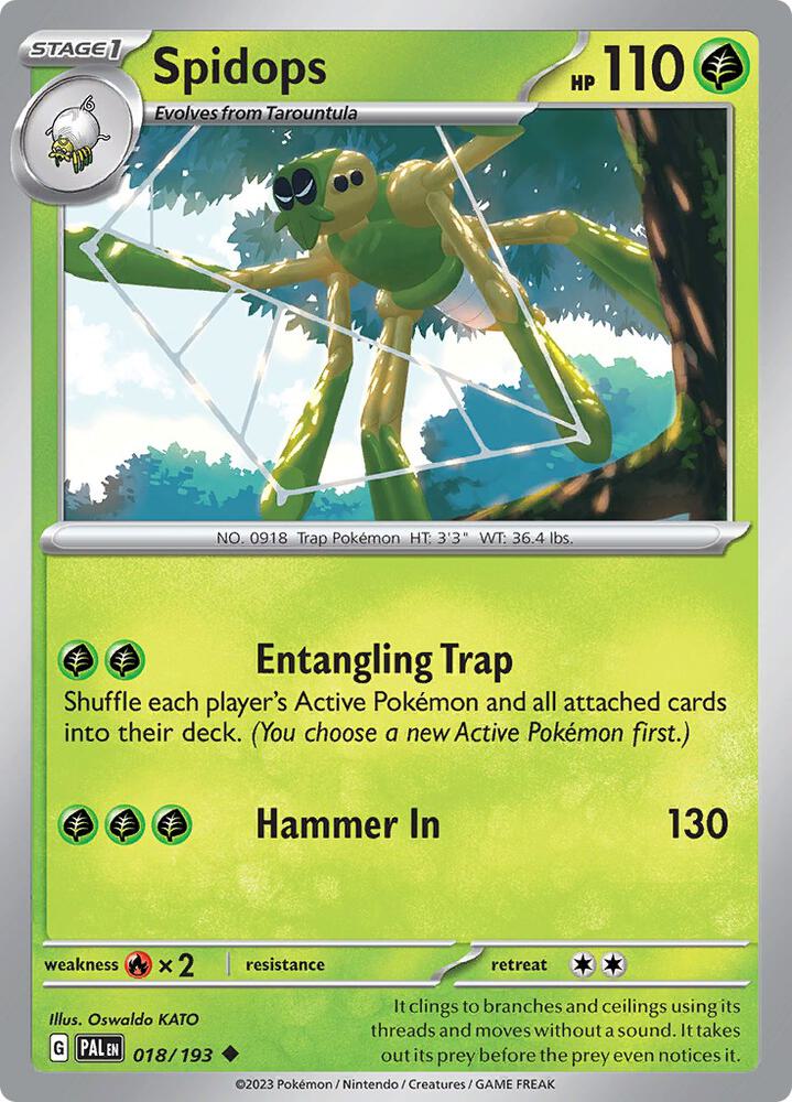 Spidops, SV02: Paldea Evolved 018/193