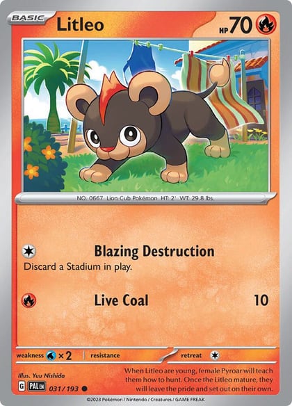 Litleo, SV02: Paldea Evolved 031/193