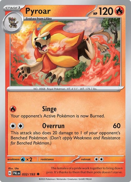 Pyroar - 032/193, SV02: Paldea Evolved 032/193