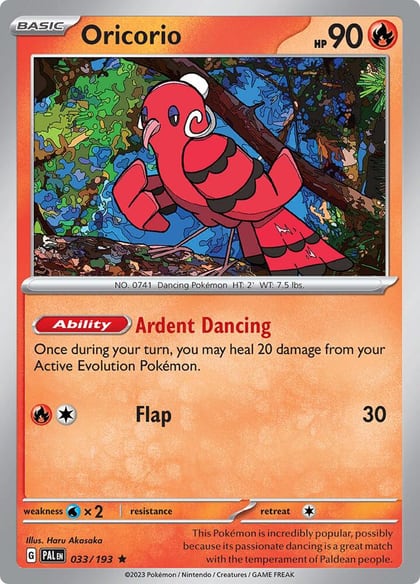 Oricorio, SV02: Paldea Evolved 033/193