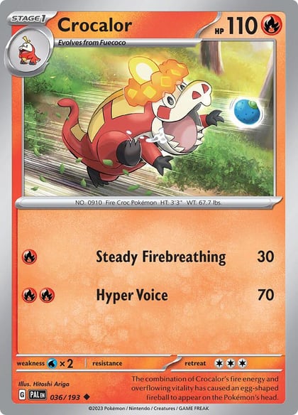 Crocalor - 036/193, SV02: Paldea Evolved 036/193