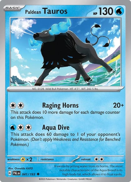 Paldean Tauros - 041/193, SV02: Paldea Evolved 041/193