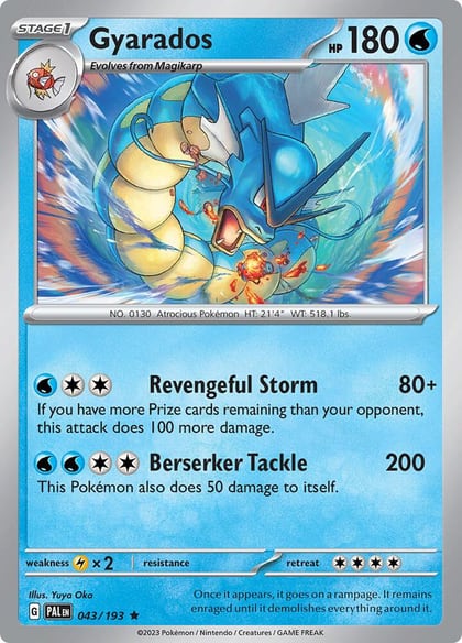 Gyarados, SV02: Paldea Evolved 043/193