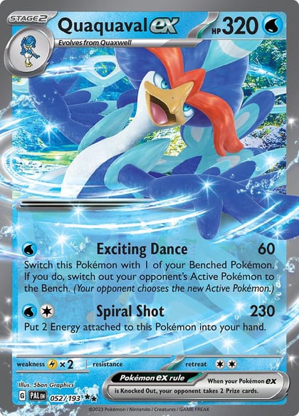 Quaquaval ex - 052/193, SV02: Paldea Evolved 052/193