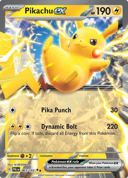 Pikachu ex, SV02: Paldea Evolved 063/193