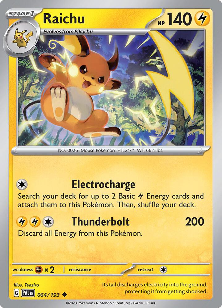 Raichu - 064/193, SV02: Paldea Evolved 064/193