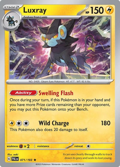 Luxray, SV02: Paldea Evolved 071/193