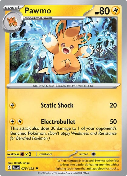 Pawmo, SV02: Paldea Evolved 075/193