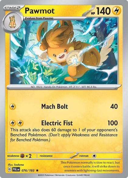 Pawmot, SV02: Paldea Evolved 076/193