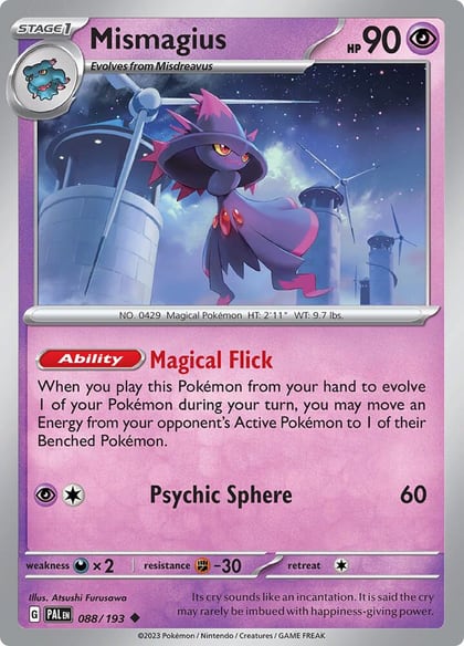 Mismagius - 088/193, SV02: Paldea Evolved 088/193