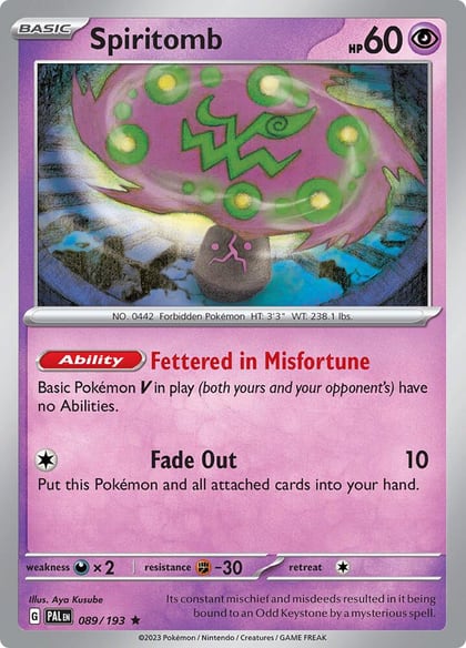 Spiritomb, SV02: Paldea Evolved 089/193