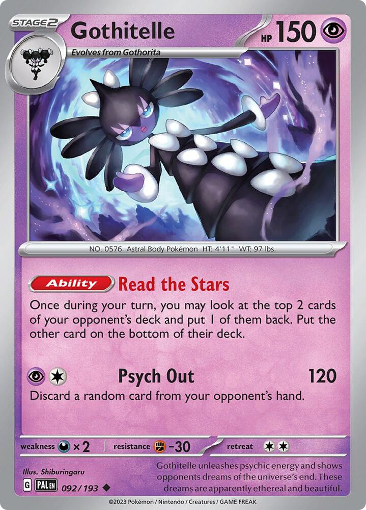 Gothitelle, SV02: Paldea Evolved 092/193