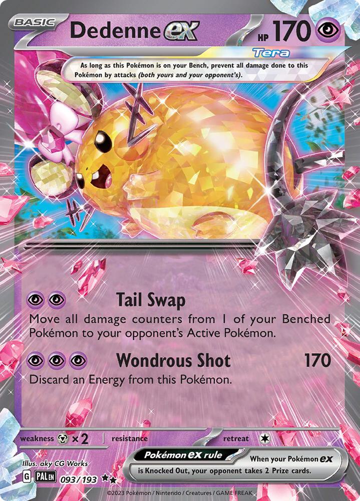 Dedenne ex - 093/193, SV02: Paldea Evolved 093/193