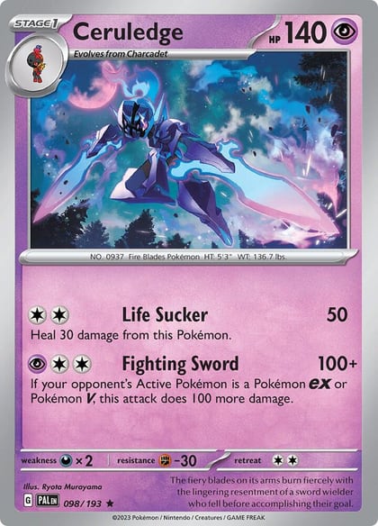 Ceruledge, SV02: Paldea Evolved 098/193