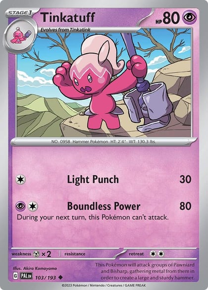 Tinkatuff - 103/193, SV02: Paldea Evolved 103/193