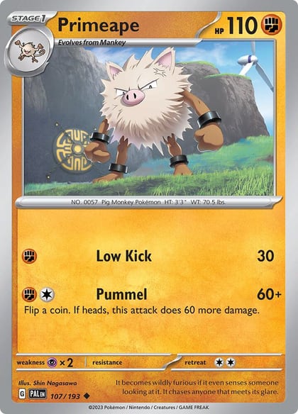 Primeape, SV02: Paldea Evolved 107/193