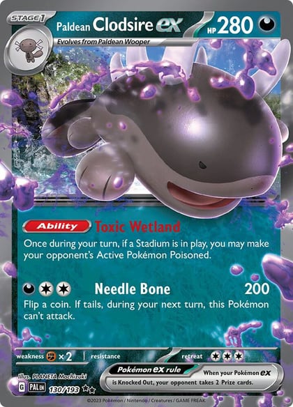 Paldean Clodsire ex, SV02: Paldea Evolved 130/193