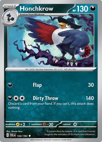 Honchkrow, SV02: Paldea Evolved 132/193