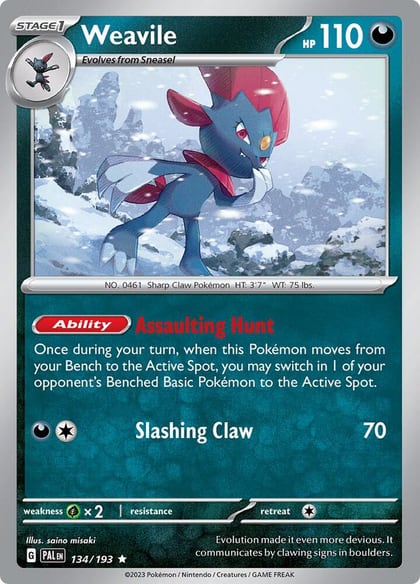 Weavile, SV02: Paldea Evolved 134/193