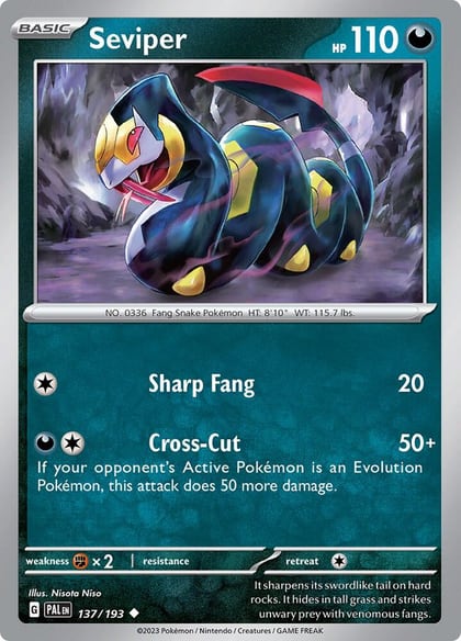 Seviper, SV02: Paldea Evolved 137/193
