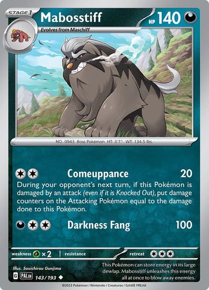 Mabosstiff, SV02: Paldea Evolved 143/193