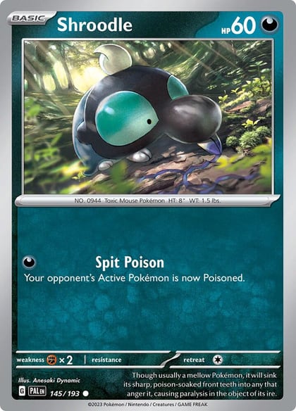 Shroodle - 145/193, SV02: Paldea Evolved 145/193