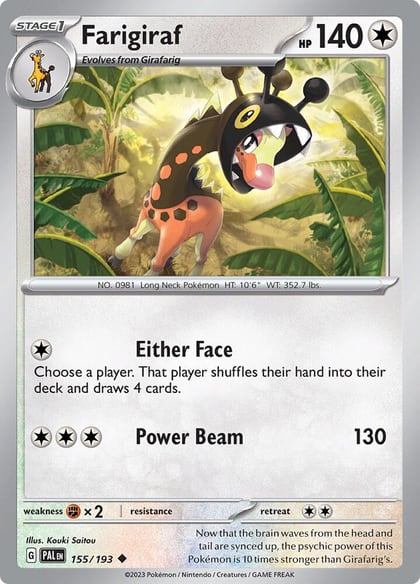 Farigiraf, SV02: Paldea Evolved 155/193