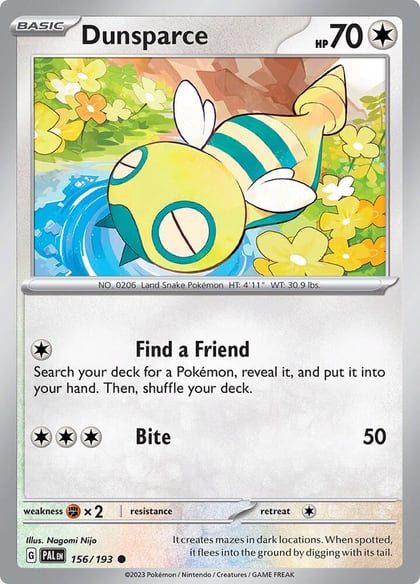 Dunsparce, SV02: Paldea Evolved 156/193