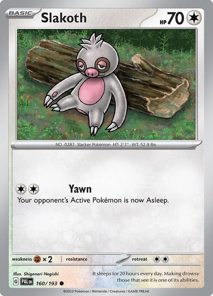 Slakoth, SV02: Paldea Evolved 160/193