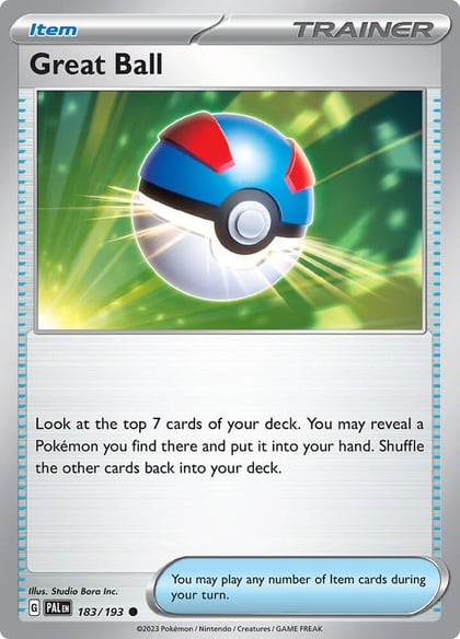 Great Ball, SV02: Paldea Evolved 183/193