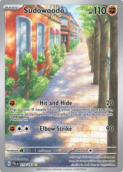 Sudowoodo - 219/193, SV02: Paldea Evolved 219/193