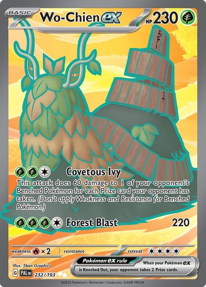 Wo-Chien ex - 232/193, SV02: Paldea Evolved 232/193