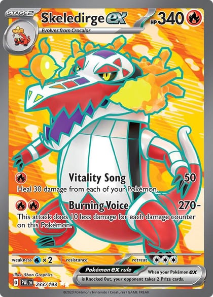 Skeledirge ex - 233/193, SV02: Paldea Evolved 233/193
