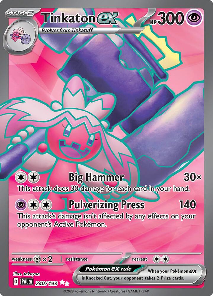 Tinkaton ex - 240/193, SV02: Paldea Evolved 240/193
